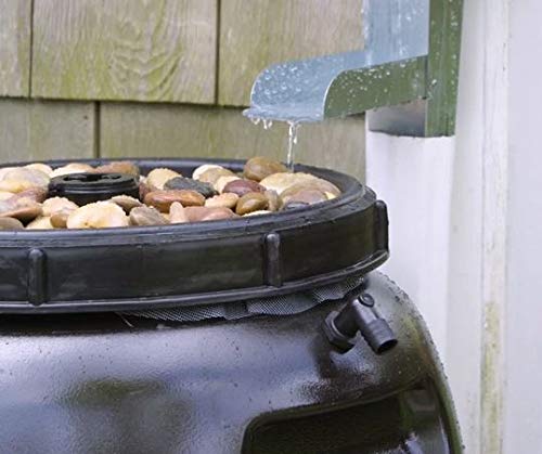 Bright Outdoors- Rain Barrel-Rain Water Catcher- Brown Polyethylene Plastic 60 Gallon Capacity with Spigot and Removable Lid - Reinventing The Way You Save Rain Water