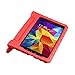 NEWSTYLE Tab 4 8.0 Shockproof Case Light Weight Kids Case Super Protection Cover Handle Stand Case for Kids Children for Samsung Galaxy Tab 4 8.0 8-inch SM-T330 SM-T331 SM-T335 - Red Color