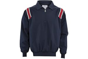 SMITTY OFFICIAL'S APPAREL Smitty | BBS-320 | Major League Style | Baseball Water Resistant Microfiber Shell Pullover Umpire Jacket