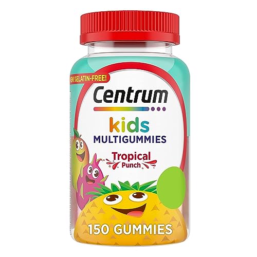 Centrum Kids Multivitamin Gummies, Tropical Punch Flavor Made With