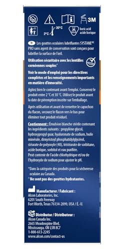 Systane PRO Preservative-Free Lubricating Eye Drops for Dry Eye Relief, Triple-action Formula, Long-lasting Hydration, Relief from Digital Strain – 10 mL