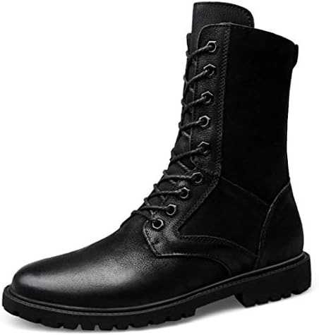 メンズ 黒い イングランド風 マーティンブーツ ハイカット エンジニアブーツ 本日限定 ワークブーツ ファスナー 裏起毛 安全靴 ブーツ 本革 滑り止め靴 ブラック 25 5cm シューズ 27 5 革靴 レースアップ 四季通用 厚底ブーツ 防水性 27 0