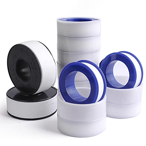 12 Rolls Teflon Tape,Plumbers Tape Stop Leaks,Plumbing Tape for Shower