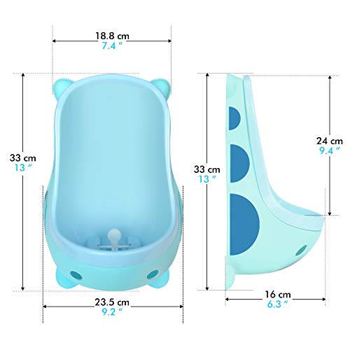 Potty Training Urinal for Boys - Cute Cow Training Urinal/Potty Urinal Pee Trainer Urine (Blue Cow)