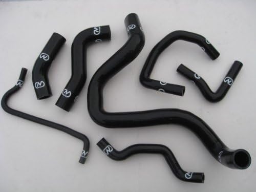 A3 1.8T 7 PIECE SILICONE RADIATOR COOLANT HOSE KIT BLACK