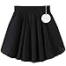 Arshiner Girls' Dance Basic Classics Chiffon Wrap Skirt,Black,Size L