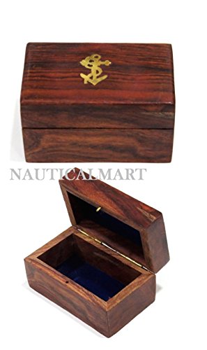 NAUTICALMART Jewelry Box,Wooden Storage Box, Handcraft Wood Box Small Cabinet Container