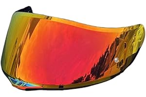 BSTOP K5 Face Shield Uv-Protected for AGV K1, K1S, K3SV, K5, K5S Helmet Shield Visor Windshield (Revo Deep Red-Day use only)