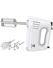 Hand Mixer Electric, Utalent 180W Multi-speed Hand Mixer with Turbo Button, Easy Eject Button and 5 Attachments (Beaters, Dough Hooks, and Whisk)