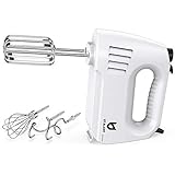 Hand Mixer Electric, Utalent 180W Multi-speed Hand Mixer with Turbo Button, Easy Eject Button and 5 Attachments (Beaters, Dou