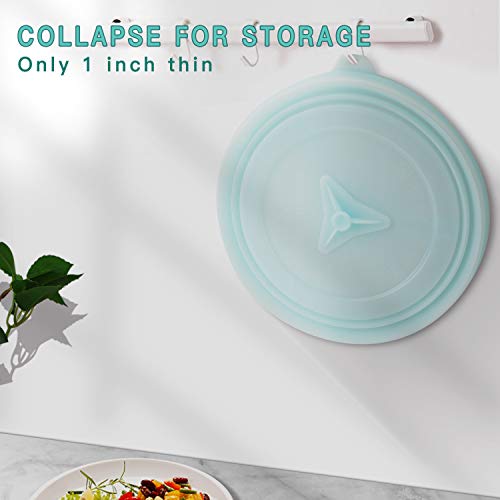 Collapsible Silicone Microwave Plate Cover for Food, Silicone Vented