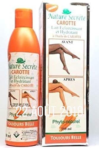 Nature Secrete Carotte Lait Eclaircissant Et Hydratant 350 Ml Amazon Fr Beaute Et Parfum