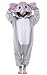 Newcosplay Unisex Children Elephant Pyjamas Halloween Kids Onesie Costume (125, Grey Elephant)