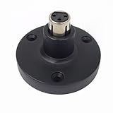 XLR Female Podium Flange Mount for Gooseneck Microphone