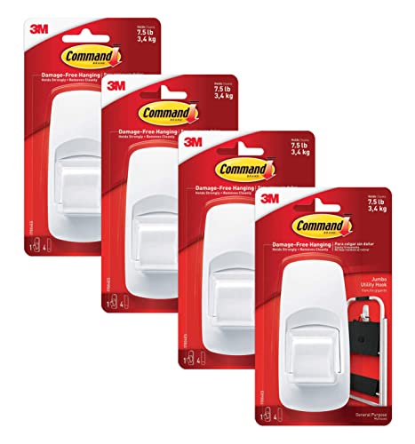 Crochet de grande taille - Command - Blanc, 17004