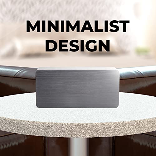 Digital Clock No Alarm Black Clock with Red Led Numbers, No Alarm