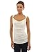 PattyBoutik Women Cowl Neck Twist Straps Tank Top (Ivory S)