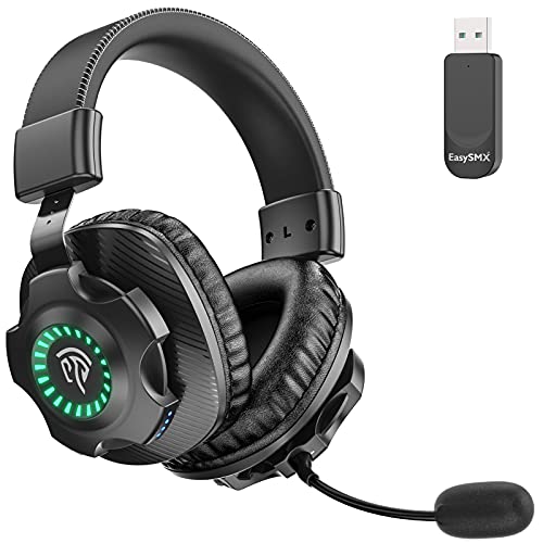 EasySMX 2.4G Wireless Gaming Headset PS5/PS4/PC V07W(Upgraded) Noise
