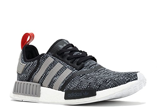 Adidas nmd_r1 men s running shoes core black/vibrant re…