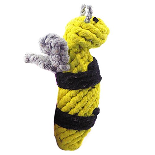 Pet Dog Chew Toy Rope Animal Little Bee Tough Teeth Cleaning for Small Dog Puppy Durable Tug Toy