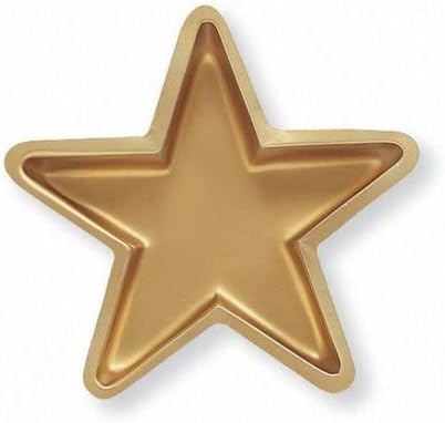 Hollywood Lights Plastic Gold Star Shaped Snack Tray (3 Pack)