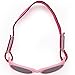 TRUST OPTICS Toddler Baby Kids UV400 Sunglasses with Two Adjustable Straps and Case - Pink Frame Grey Lens