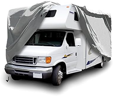 100% Waterproof Class C RV Cover - Max Luster Platinum Guard Class C Camper Cover - Zippered Access Panels, Strap &amp; Buckle System, Free RV Cover Storage Bag - Class C RVs 32 to 35 Feet Long – RVC5PG
