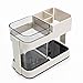 Eslite Toothbrush Toothpaste Stand Holder with 1 Cup Bathroom Storage Organizer