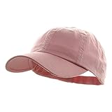 Mega Cap Low Profile Velcro Adjustable Cotton Twill Cap,L Pink