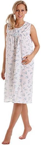 Womens Nightdress Ladies Floral Sleeveless Nightwear Nightie Sleepwear Plus Size 10-32