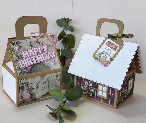 alinacutle Big Size Snow House Shaped Gift Box Metal Cutting Die… at Amazon
