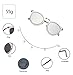 GAMT Polarized Round Sunglasses for Women Vintage Cat Eye Designer Silver