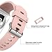 Alritz for Apple Watch Band 38mm 42mm, Soft Silicone iWatch Band Replacement Sport Strap for Apple Watch Series 1/2/3 Nike+ Sport Edition (Light Pink, 42mm)
