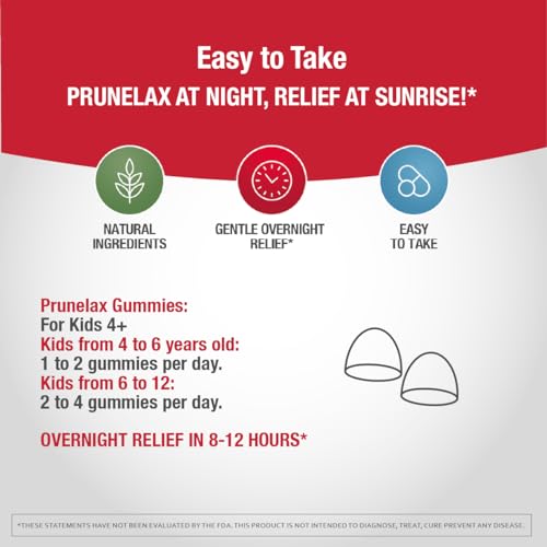 PRUNELAX CIRUELAX REGULAR STRENGTH LAXATIVE GUMMIES – GENTLE RELIEF FOR OCCASIONAL CONSTIPATION – MADE WITH NATURAL SENNA, PREDICTABLE RELIEF, GLUTEN-FREE, WORKS IN JUST 8 TO 12 HOURS – 60CT