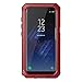 Mangix Galaxy S9 Case,Bixby Button Water Resistant Shockproof Aluminum Metal Bumper Super Shake Silicone Fully Body Protection for Samsung Galaxy S9 (Red)