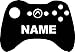 Xbox Video Game Controller With YOUR Name 14" Custom BLACK VINYL Decal Art Wall Sticker Car USA