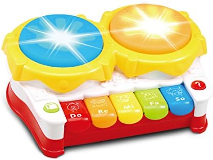 Fivestar Toys Drum Piano Musical Toys with Animal Name &amp; Melodies