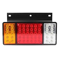 ECCPP 2Pcs Side Marker Lights Red/Amber/White Left