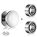 Fidget Spinner Caps and R188 Bearings Set; Replacement Parts for Fidget Spinner; Caps and Bearings Pack - 1 pair of SS Buttons and 2 SS 10-ball R188 bearings; Caps perfect for R188 bearings