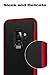 TORRAS 2 in 1 Hybrid Anti Fingerprint Slim Fit Soft TPU Rubber Cover with Hard Plastic Bumper Scratch Resistant Phone Case for Samsung Galaxy S9, Black/Red Edge