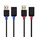 Cable Matters 2-Pack Long USB Extension Cable - 10ft, Male to Female USB Extender Cable, USB2.0 Extension Cord, 480Mbps, Black