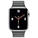 RUOQINI Compatible with Apple Watch Band 44mm [Series 4] 42mm [Series 3/2/1],Strong Magnetic Closure Leather Loop Replacement Starp Compatible for iWatch,Gray,L