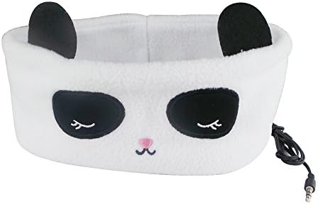 SVENMARK, SLEEP HEADPHONES, (Panda) Polar Fleece, Thin Padded Speaker, Travel, Meditation, Jogging, Work Out,