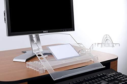 Memoscape Adjustable Document Copy Holder. Get in-Line. Slay Your Dragons. Includes Side Arm, Clear, VUR 3000, Aspen Ice