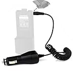 LingsFireÂ® 2.5mm Car Charger Cable for BaoFeng Two Way Radio Walkie Talkie UV-5R 3800mAh Battery High Capacity