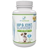 PetSupercare Hip and Joint Supplement with Chondroitin, MSM and Vitamins for Dog’s Arthritis Pain Relief, 120 Chewable Beef Flavor Tablets