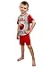 Sesame Street Boys' Toddler 3-Piece Pajama Set, Elmo-Cherry Red, 3T