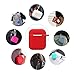 Airpods Case, Music tracker Protective Thicken Airpods Cover Soft Silicone Chargeable Headphone Case with Anti-Lost Carabiner for Apple Airpods 1&2 Charging Case (Airpods 2, Red)thumb 4
