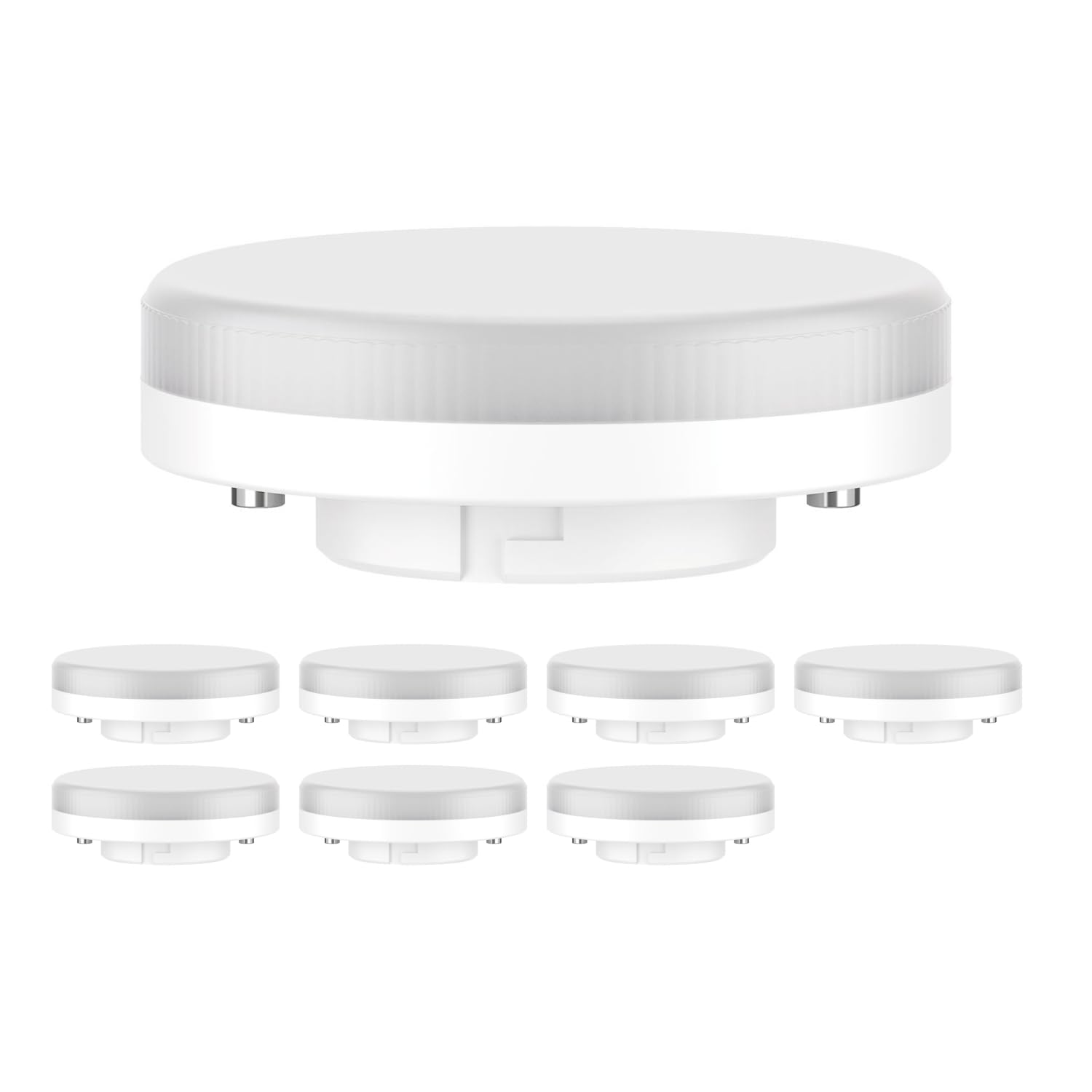 ledscom.de 8 Pieces GX53 LED Bulb, White (4000 K), 6.4 W, 560lm, 97°, matt — image 1