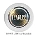 Teablee Tea Strainer for Loose Leaf Tea - Large 304 Stainless Steel Extra-Fine Mesh Brew-in-Mug Basket - Helps Make Brewing Loose Tea Easy